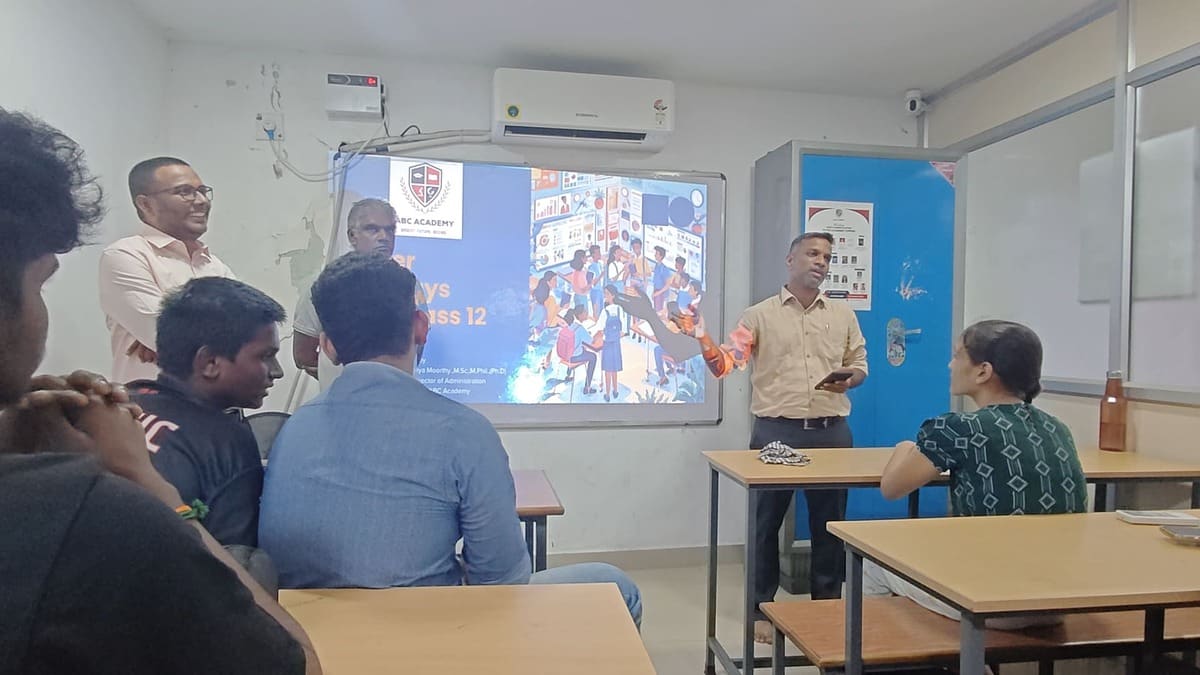 ABC Academy student activities in Kolathur and Paruthipattu